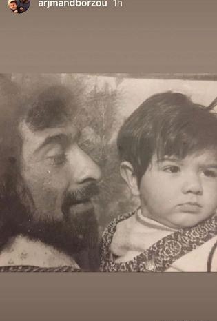عکس کودکی داریوش ارجمند