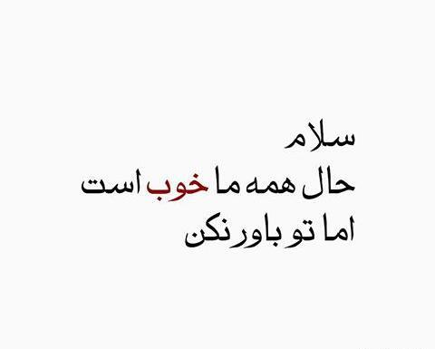 عکس نوشته خسرو شکیبایی حال همه ما خوب است