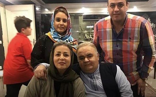 عکس اکبر عبدی با همسر