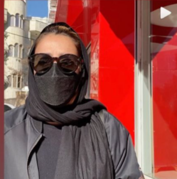عکس شبنم قلی خانی با عینک