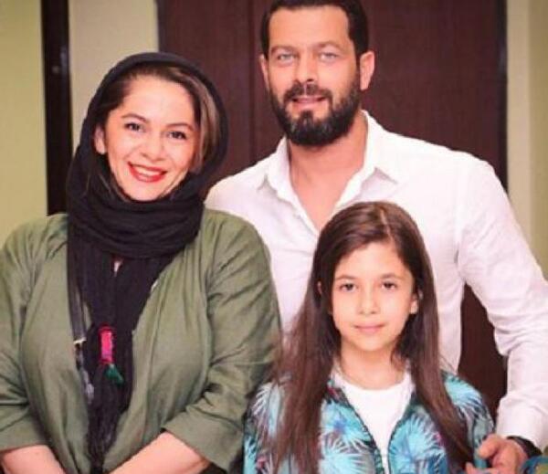 عکس پژمان بازغی و دخترش در راه مدرسه