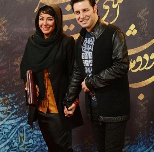 عکس جواد عزتی با خواهرش