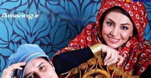 عکس جواد عزتی با خواهرش