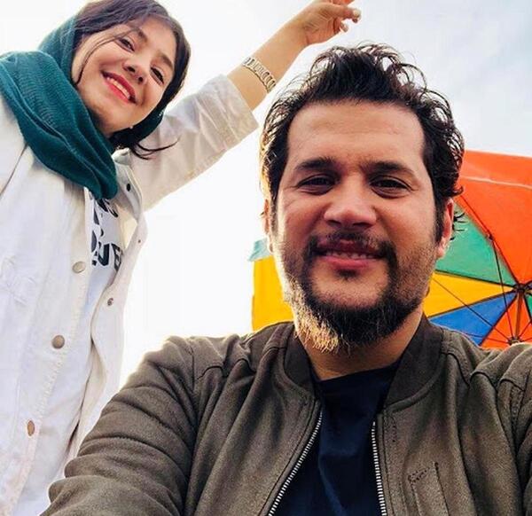 عکسهای سیاوش خیرابی با زنش