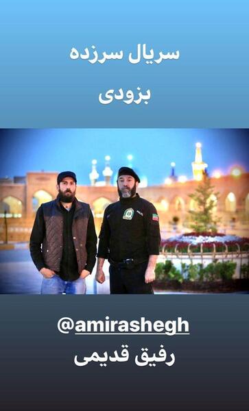 عکس علی انصاریان با لباس پلیس