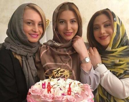 عکس جشن تولد فریبا نادری