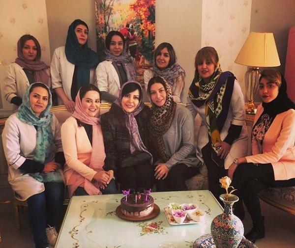 عکس جشن تولد فریبا نادری