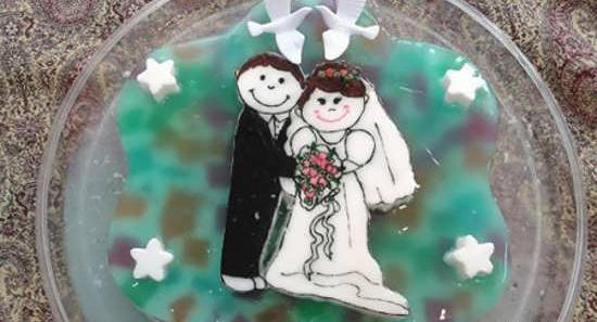 عکس ژله تصویری عروس و داماد
