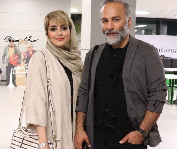 عکسهای حمیدرضا آذرنگ با همسرش