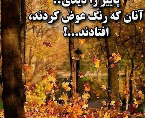 عکس نوشته فاز سنگین پاییز