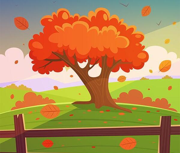 عکس پاییز کارتونی