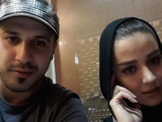 عکس افسانه پاکرو همسرش