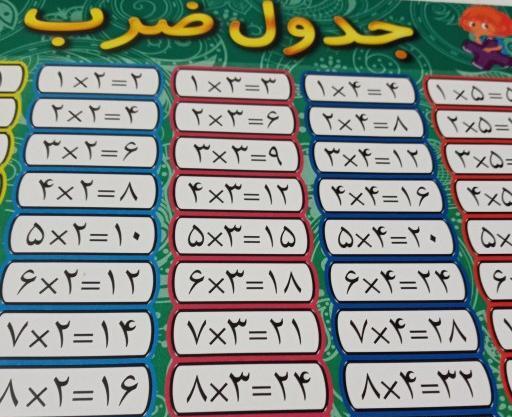 عکس فانتزی جدول ضرب