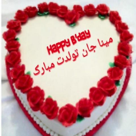عکس مینا جان تولدت مبارک