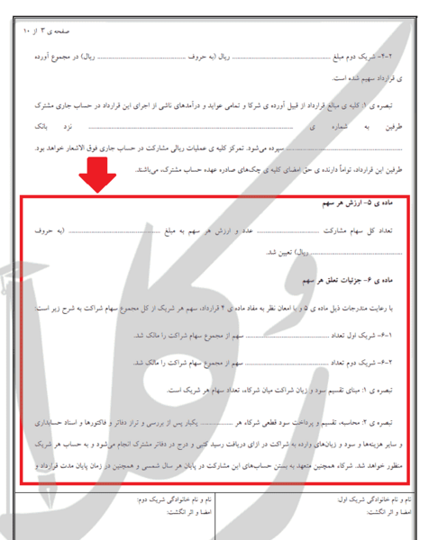عکس قرارداد مدلینگ