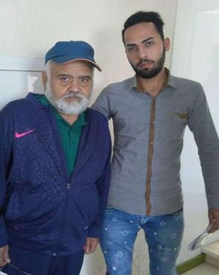 عکس اکبر عبدی و پسرش