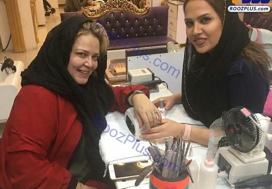 عکس بهاره رهنما در آرایشگاه