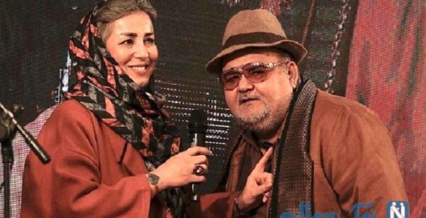 عکس جدید اکبر عبدی وهمسرش