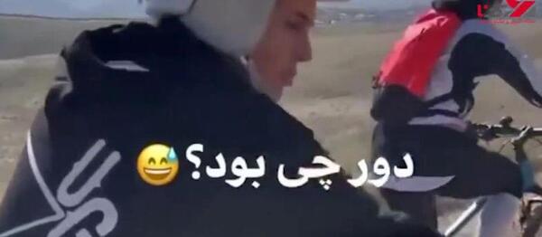 عکس الناز شاکردوست دوچرخه سواری