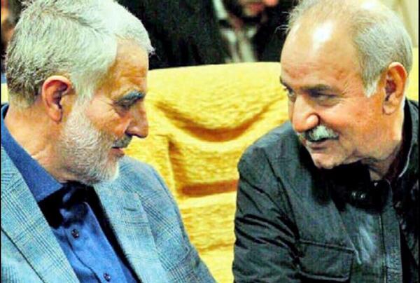 عکس پرویز پرستویی با قاسم سلیمانی
