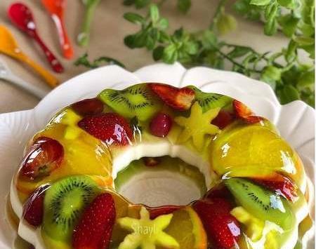 عکس ژله با میوه