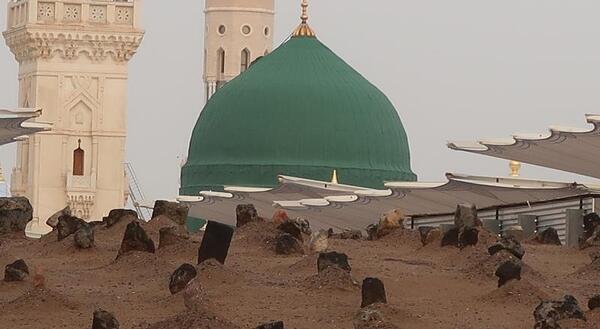 عکس حرم پیامبر وقبرستان بقیع