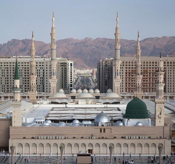 عکس حرم پیامبر وقبرستان بقیع
