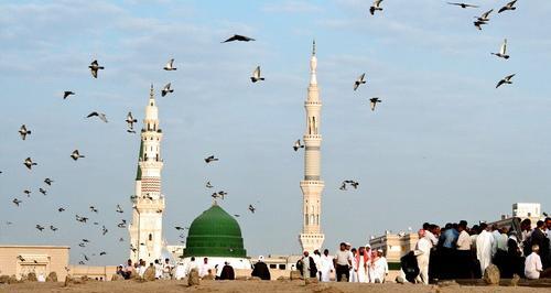 عکس حرم پیامبر وقبرستان بقیع