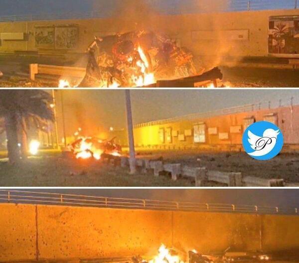 عکس سردار سلیمانی لحظه شهادت