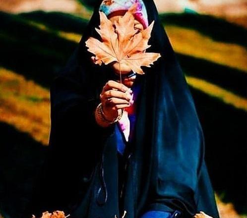 عکس پروفایل چادری پاییزی