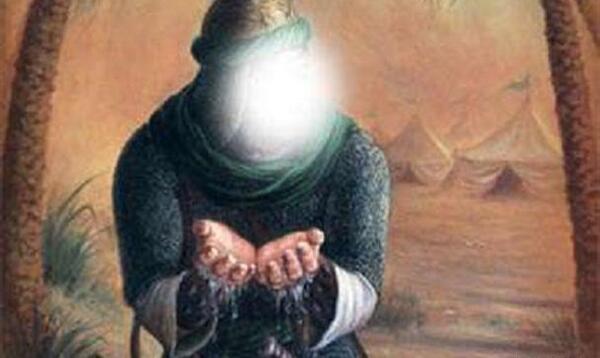 عکس حاج قاسم سلیمانی با حضرت عباس