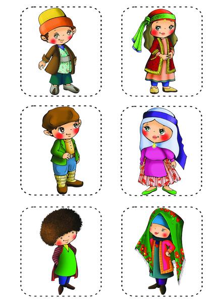 عکس نقاشی دختر با لباس محلی