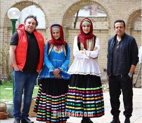 عکس آزاده صمدی در سریال دیوار به دیوار