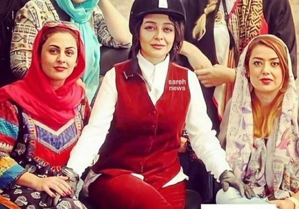 عکس ساره بیات با مانتو زرد