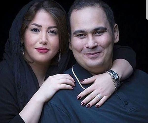 عکس عسل بدیعی در کنار همسرش