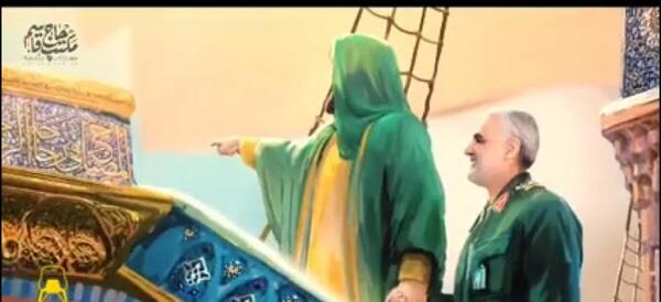 عکس امام حسین با سردار سلیمانی