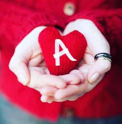 عکس پروفایل عاشقانه اسمی a