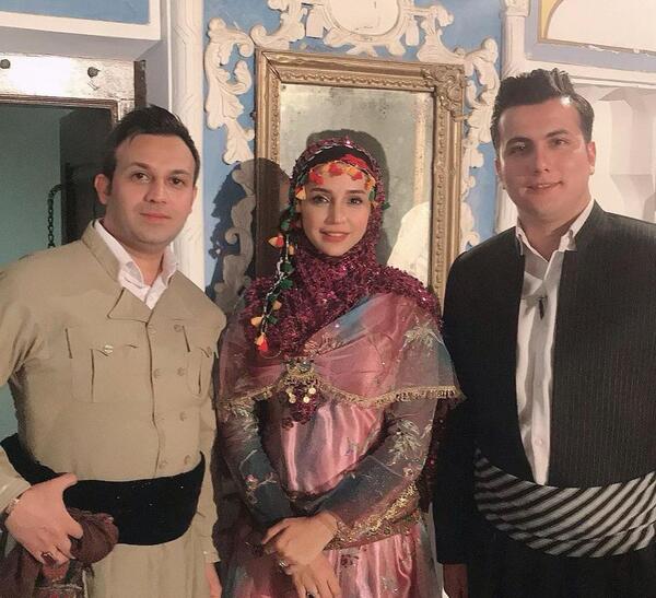 عکس شبنم قلی خانی با لباس کردی
