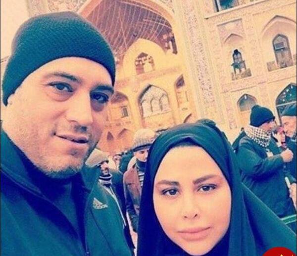 عکس جدید امیریل ارجمند و همسرش