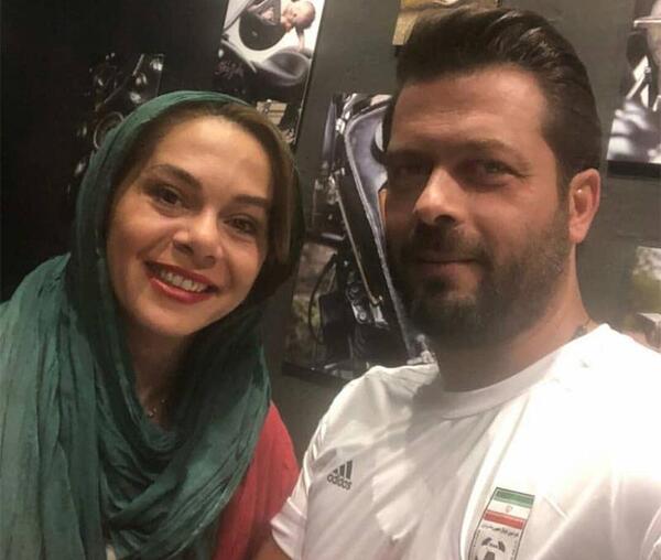 عکس پژمان بازغی و همسرش