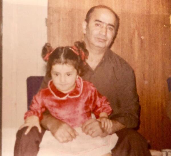 عکس شبنم قلی خانی و پدرش