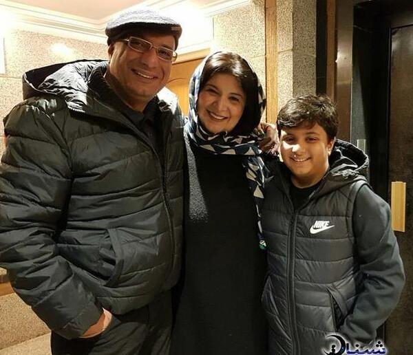 عکس بوسه امیرجعفری بر پیشانی ریما رامین فر