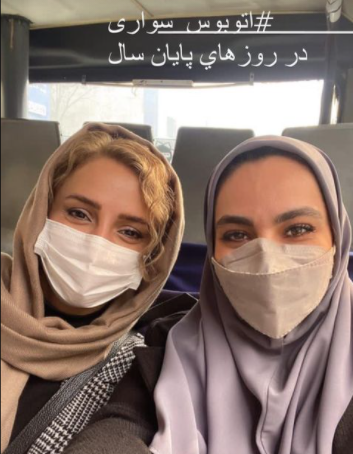 عکس شبنم قلی خانی با ماسک
