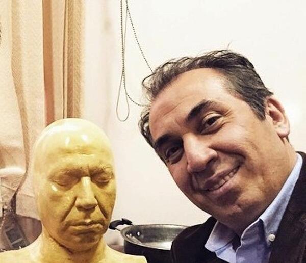 عکس سیامک انصاری در بیمارستان