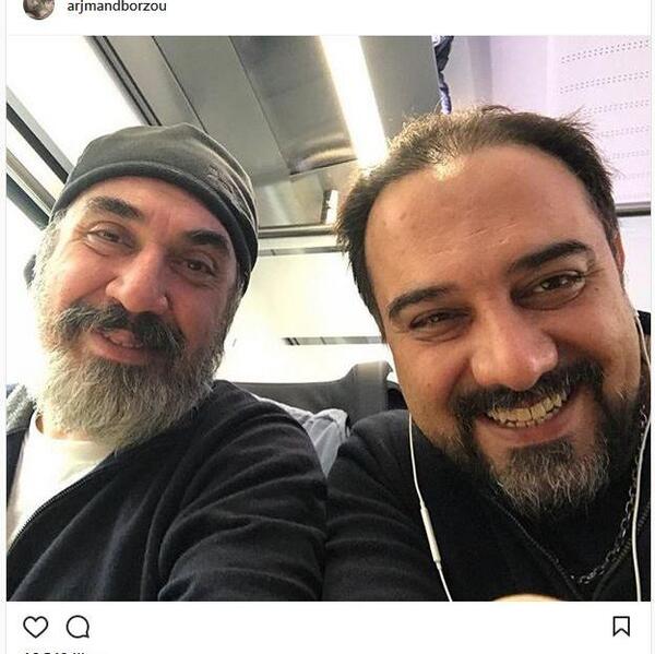 عکس سیامک انصاری در بیمارستان