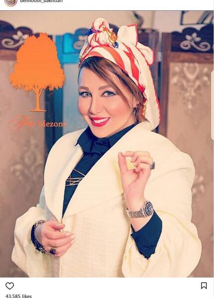 ژست عکس بهنوش بختیاری