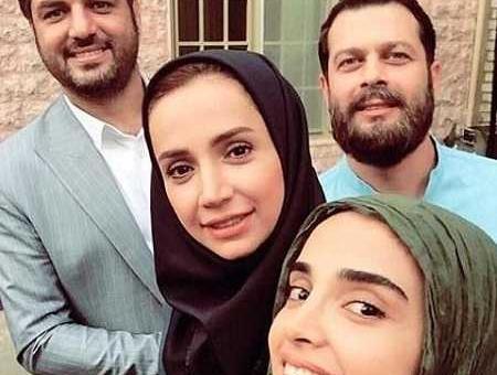 عکس پژمان بازغی همراه خانواده