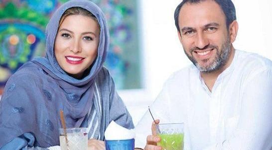 عکس فریبا نادری در روز خاکسپاری همسرش