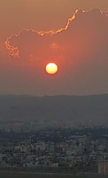 عکس دلتنگی غروب