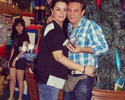 عکس الهام چرخنده و همسرانش